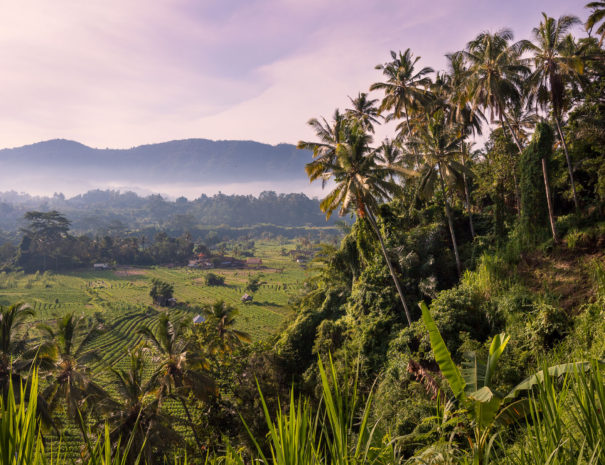 Sidemen Valley not far from the hotel Villa Uma Dewi Sri in Bali